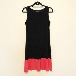 RNStudio A-Line Dress Stretchy Small Black Pink C